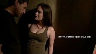 Babe ravaged in extreme gangbang sex porn video